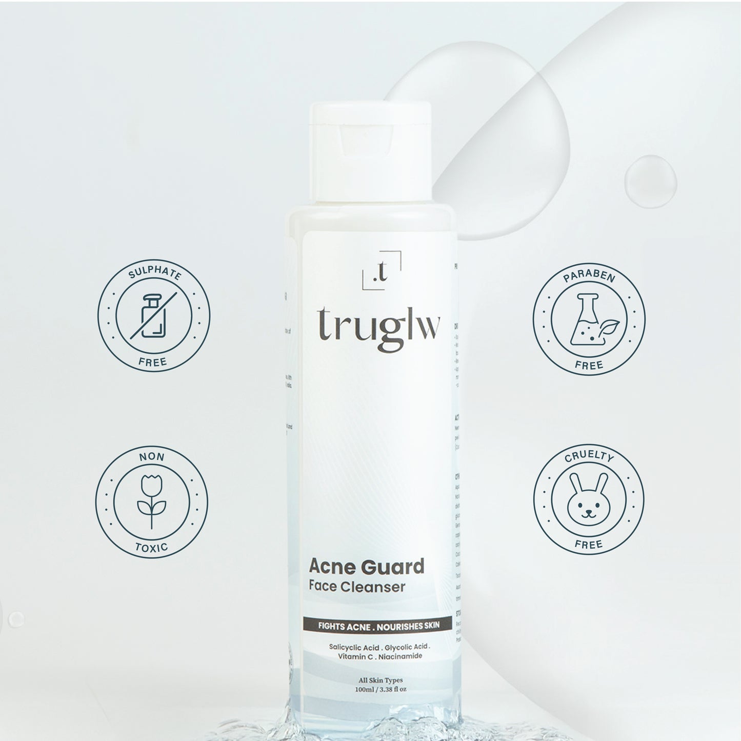 Truglw Acne Guard  Face Cleanser-100 ml